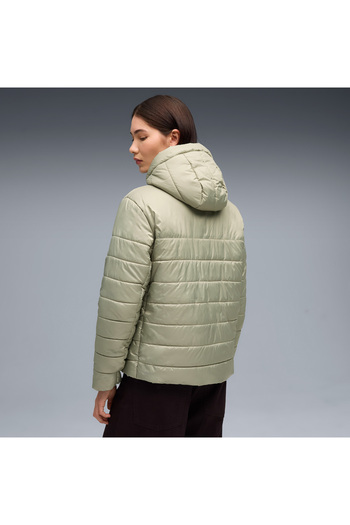 Puma Ess Hooded Padded Women's Brown Jacket