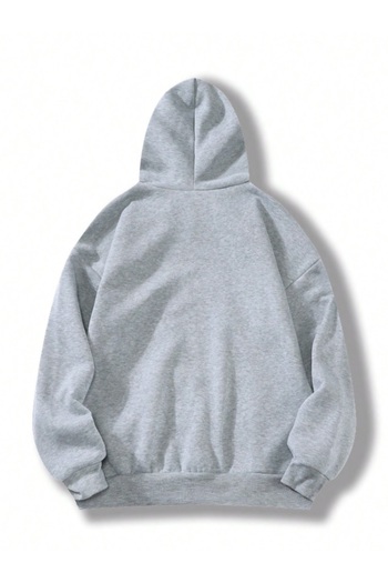 AFROGİYİM Women's New York Printed Hooded Sweatshirt with 2 Thread Count