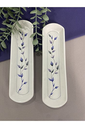 VENÜS HOME DECORATION Purple Violet Double Olive Dish Presentation Plate