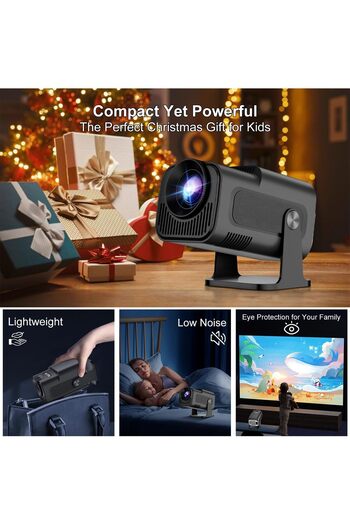 ZDSSY Smart 4K 1080P Projector With Built-in Apps, Wifi Bluetooth, Auto Keystone, Short Throw and 270 Adju