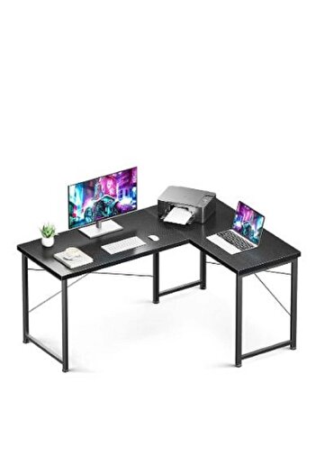 AGD L Shaped Desk Computer Corner Desk Home Office Writing Workstation