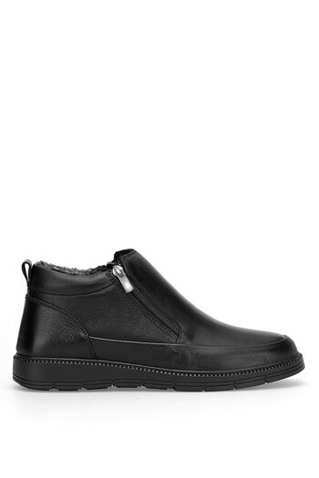 Voyager 5510 Men's Genuine Leather Flat Boots Black