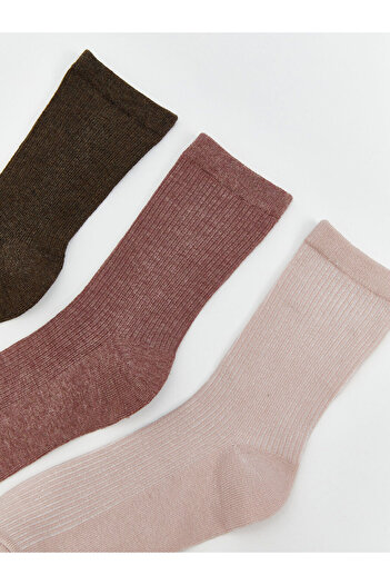 LC Waikiki New Season Women's Plain Socks 5-Pack