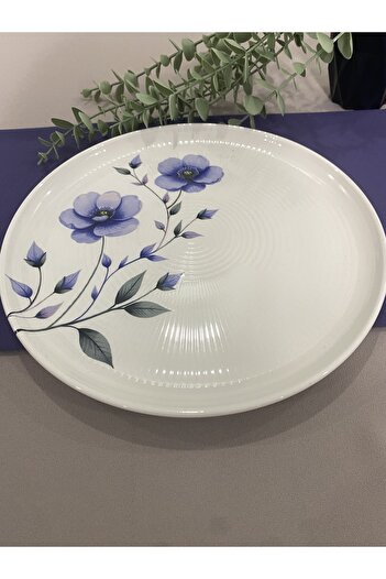 VENÜS HOME DECORATION Purple Violet Model 25 cm Large Serving Plate