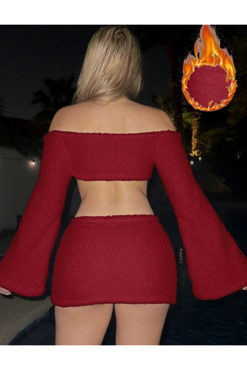SHEIN outfit, cherry red