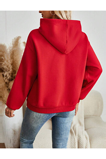SHEIN sweatshirt, red