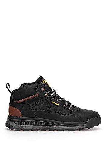 Voyager 6973 Men's Genuine Leather Flat Boots Black