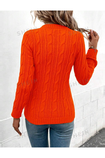 SHEIN sweater, orange