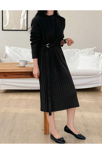 SHEIN DAZY midi dress, black