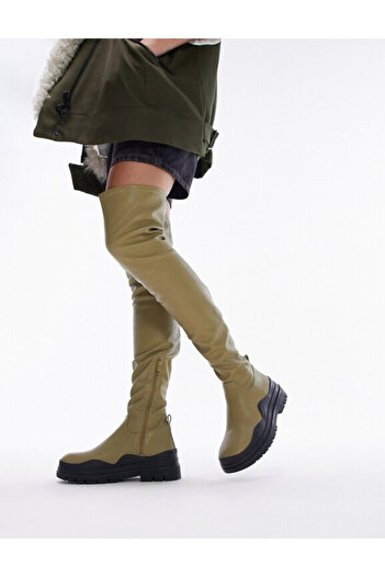 TopShop boots, khaki