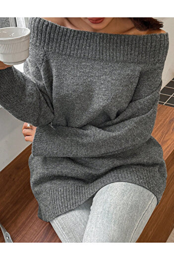 SHEIN sweater, gray