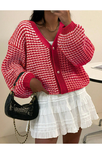 SHEIN cardigan, red