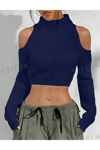 SHEIN pulover, albastru marin