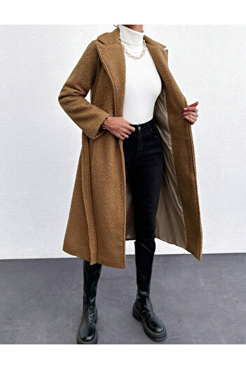 SHEIN coat, brown