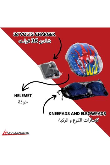 CHALLENGERS Big Drift Electric Scooter, 36V, Black, Model E160