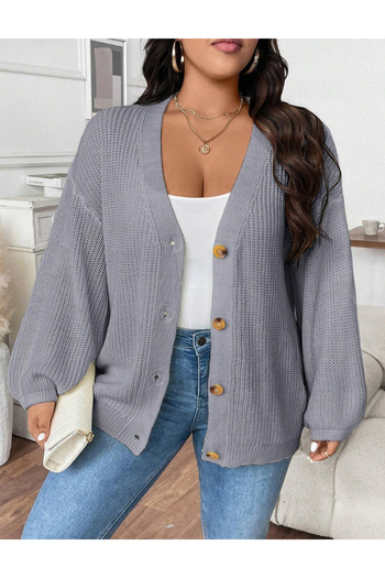 SHEIN Curve+ cardigan, grey