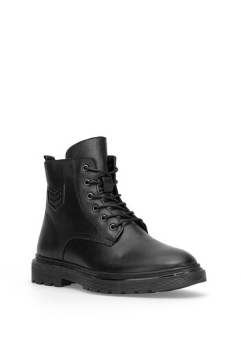 Voyager 1034 Men's Genuine Leather Classic Boots Black