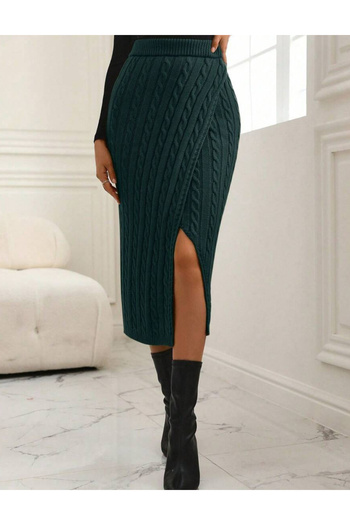 SHEIN midi skirt, green