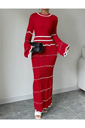 SHEIN maxi dress, red