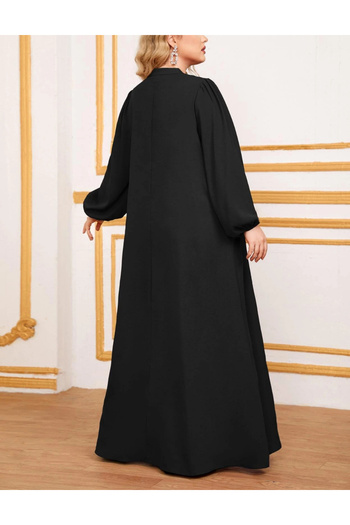 SHEIN Curve+ maxi dress, black