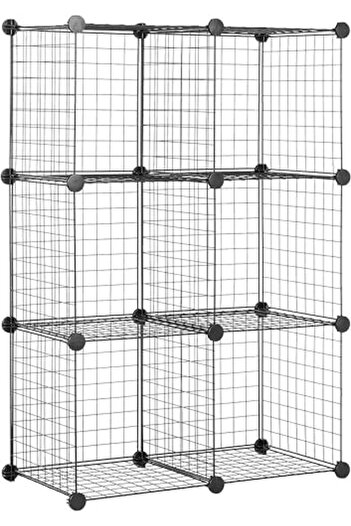 STOREMAX Polysight Decorative Wire Cabinet - 6 Cubes Trendzap 467437
