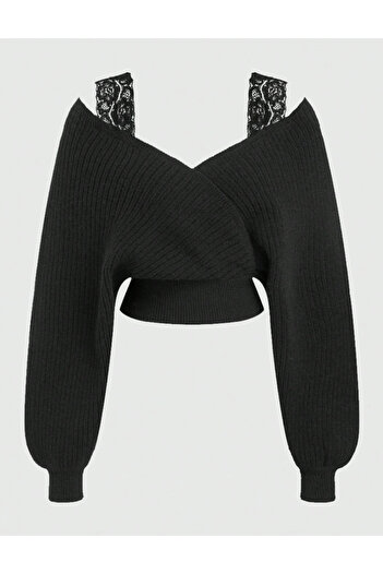 SHEIN Romwe sweater, black