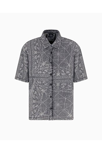 Armani Exchange Gömlek XM000622AF14943FC072 Kumaş: %77 pamuk, %23 keten
