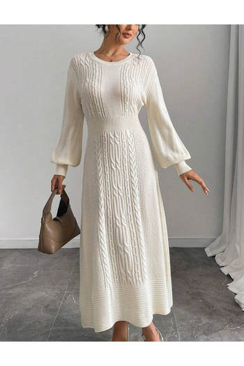 SHEIN midi dress, cream