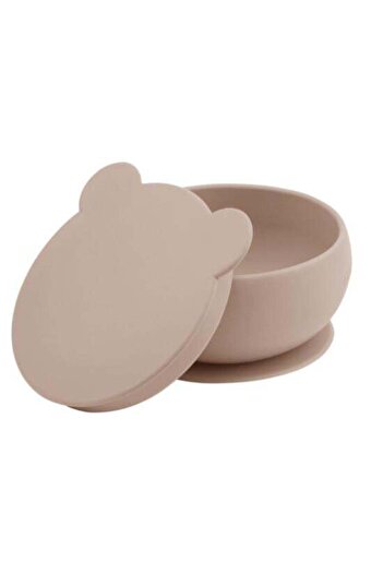 OiOi Silicone Lid Bowl Bubble Beige
