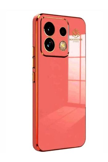 Massemr Xiaomi Redmi Note 13 5g Case Shiny Gold Foil Luxury Premium Silicone Cover Transparent Shock Protection