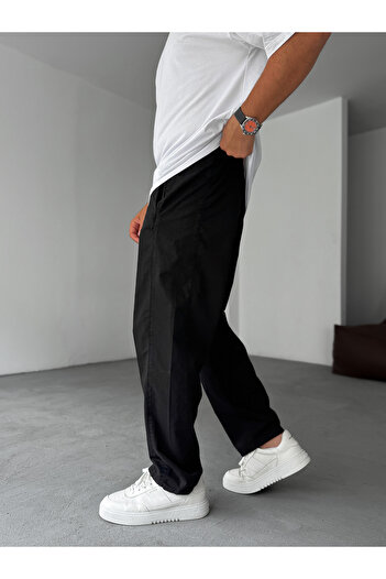 BYBASICMAN Siyah Yanı Dikişli Pantolon YP-5029