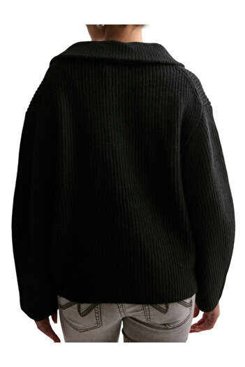 ONLY zipped sweater, black