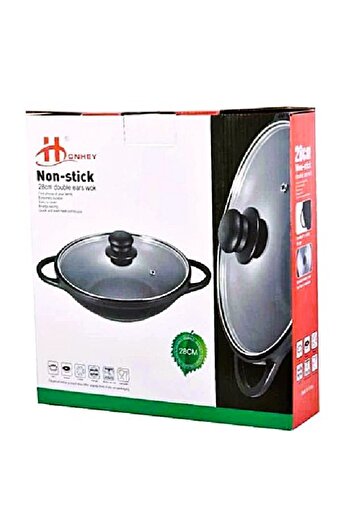 ELEGANT HOME High quality and durable cast iron deep frying pan 36 cm