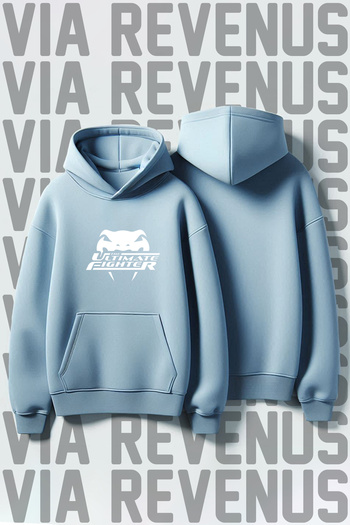Vordevia Ultimate Fighter Printed Hooded Sweatshirt