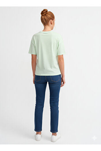 Dilvin 3683 Basic T-Shirt-A.Çağla