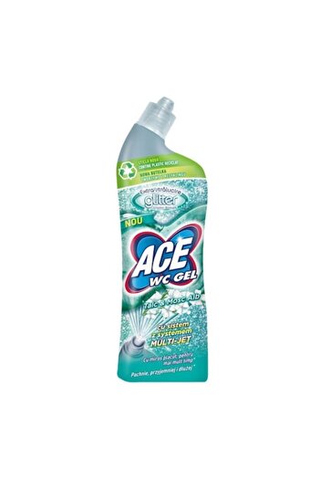 ACE Pack of 3 Glitter Toilet Gel Solution White Musk Talc 700ml