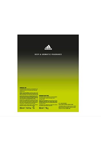 adidas Set 2 x Caseta Cadou Barbati Pure Game, Gel Dus 250 ml, Deodorant 150 ml