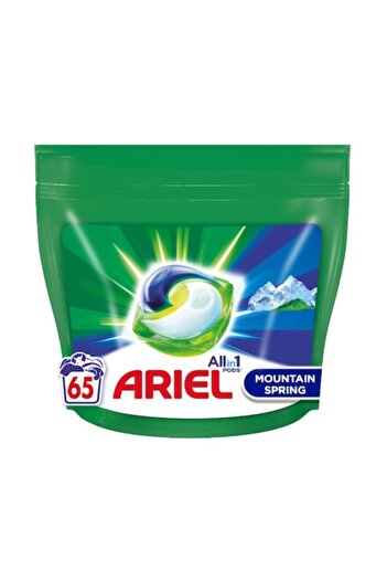 Ariel Set 2 x Detergent Laundry Capsules All in One PODS Mountain Spring, 65 Washes