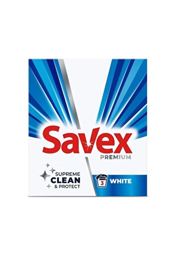 SAVEX Laundry Detergent Powder 2 in 1 White 300g