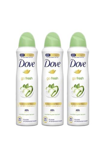 Dove Set 3 x Deodorant Spray, Dove, Go Fresh, Cucumber, 150 ml