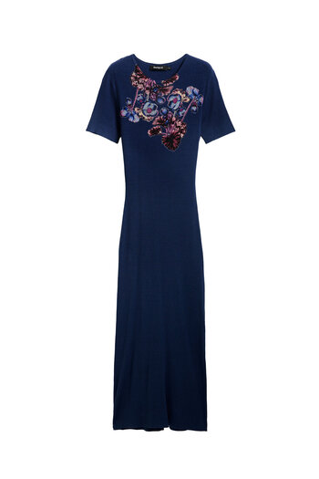 Desigual Γυναικείο Φόρεμα Casual 25SWVF13 Μπλε Σκούρο Μπλε