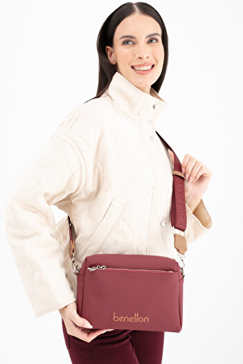 United Colors of Benetton Benetton Women's Crossbody Bag Bordo - Camel Bnt1651