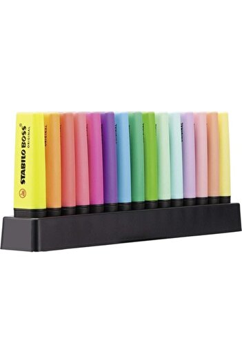 Stabilo Boss Original Deskset Işaretleme Kalemi Masa Seti 9 Fosforlu 6 Pastel 15 Renk