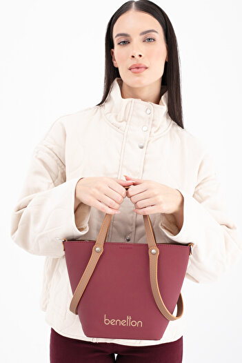 United Colors of Benetton Benetton Women's Shoulder Bag Bordo - Camel Bnt1680