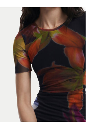 Desigual Γυναικείο Φόρεμα Casual 25SWVK12 Μαύρο
