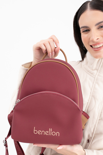 United Colors of Benetton Benetton Women's Backpack Bordo - Camel Bnt1676