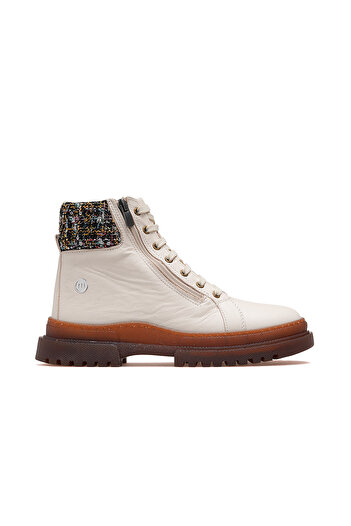 Mammamia Γυναικείες μπότες από γνήσιο δέρμα Casual Boots 25k D25kb-8055 Z Μπεζ