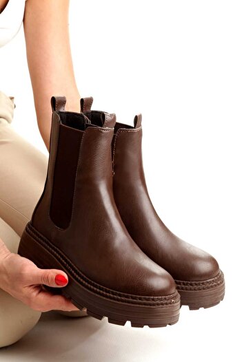 EYLÜLDEN MODA SHOES Berny Brown Elastic Boots