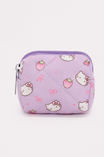 MakeWell Hello Kitty Designed Purple Pink Cream Colored Children's Wallets