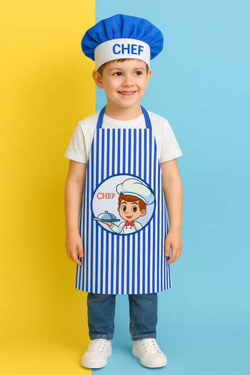 AYSHOME Ays Home Boy's Apron and Hat Set